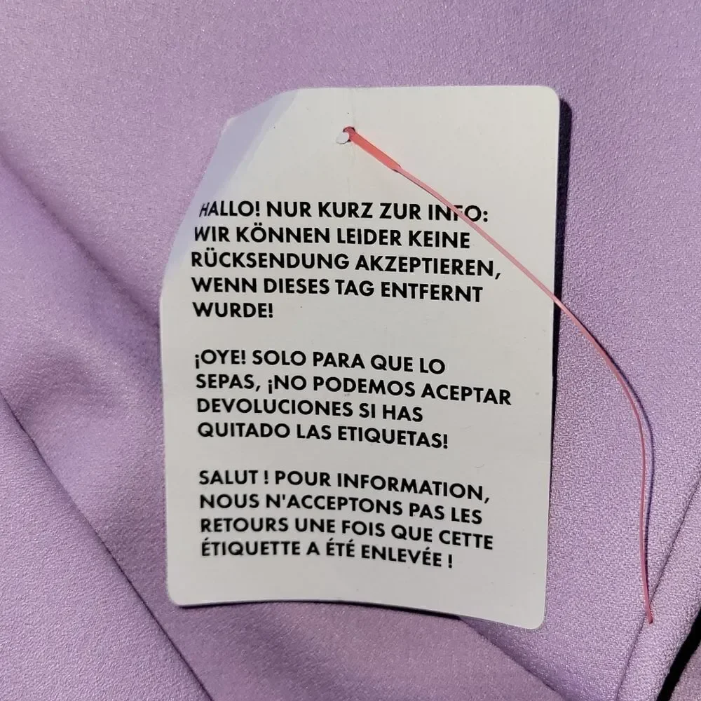 NWT ASOS LUXE Wide Flare Leg Tailored Pants Frill Overlay Lilac Purple 4